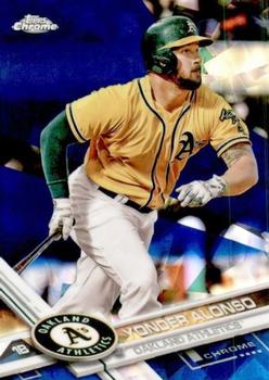 2017 Topps Chrome Sapphire Edition #484 Yonder Alonso Front