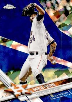 2017 Topps Chrome Sapphire Edition #496 Mike Fiers Front