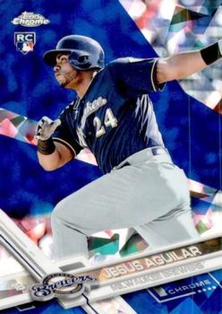 2017 Topps Chrome Sapphire Edition #503 Jesus Aguilar Front