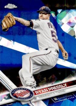 2017 Topps Chrome Sapphire Edition #568 Ryan Pressly Front