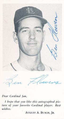1955 St. Louis Cardinals Photocards #NNO Ben Flowers Front