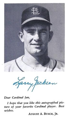 1955 St. Louis Cardinals Photocards #NNO Larry Jackson Front