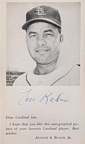 1955 St. Louis Cardinals Photocards #NNO Lou Kahn Front
