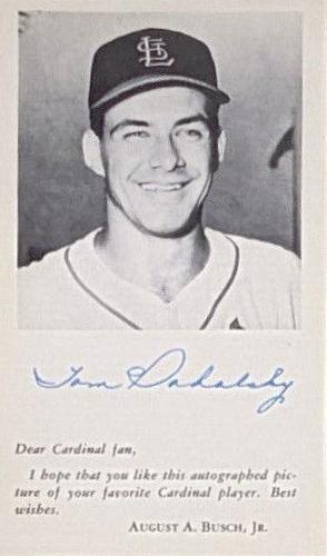 1955 St. Louis Cardinals Photocards #NNO Tom Poholsky Front