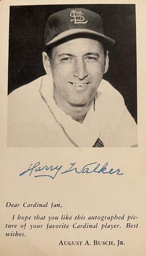 1955 St. Louis Cardinals Photocards #NNO Harry Walker Front