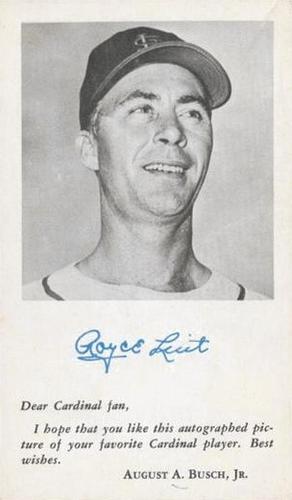 1954 St. Louis Cardinals Photocards #NNO Royce Lint Front