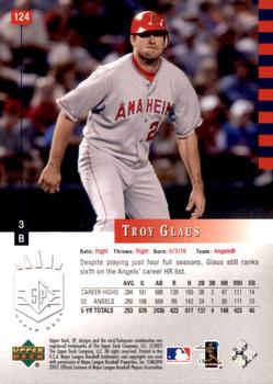 2003 SP Authentic #124 Troy Glaus Back