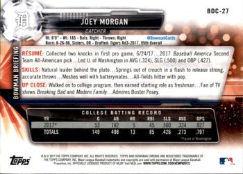 2017 Bowman Draft - Chrome #BDC-27 Joey Morgan Back