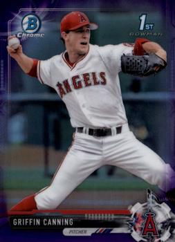 2017 Bowman Draft - Chrome Purple Refractor #BDC-48 Griffin Canning Front