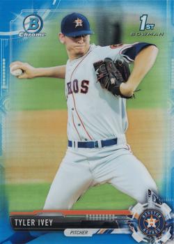2017 Bowman Draft - Chrome Blue Refractor #BDC-106 Tyler Ivey Front