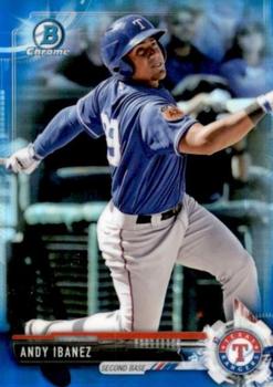 2017 Bowman Draft - Chrome Blue Refractor #BDC-108 Andy Ibanez Front