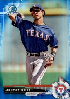 2017 Bowman Draft - Chrome Blue Refractor #BDC-117 Anderson Tejeda Front