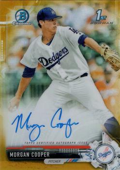 2017 Bowman Draft - Chrome Draft Pick Autographs Gold Refractor #CDA-MC Morgan Cooper Front