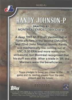 2017 Bowman Draft - MLB Draft History Refractor #MLBD-RJ Randy Johnson Back