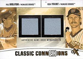 2004 Fleer E-X - Classic ConnExions Game Used Double #CC-PM/RY Paul Molitor / Robin Yount Front