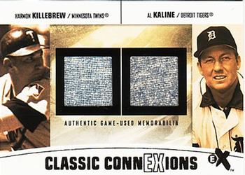 2004 Fleer E-X - Classic ConnExions Game Used Double #CC-HK/AK Harmon Killebrew / Al Kaline Front