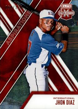 2017 Panini Elite Extra Edition - Aspirations Red #178 Jhon Diaz Front