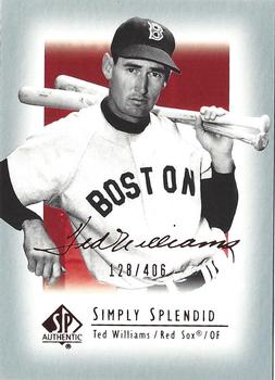 2003 SP Authentic - Simply Splendid #TW1 Ted Williams Front