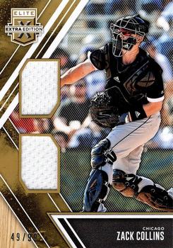 2017 Panini Elite Extra Edition - Dual Materials Holo Gold #DM-ZC Zack Collins Front