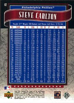 2003 SP Legendary Cuts #112 Steve Carlton Back
