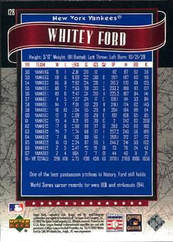 2003 SP Legendary Cuts #128 Whitey Ford Back