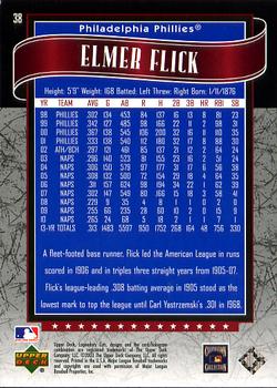 2003 SP Legendary Cuts #38 Elmer Flick Back