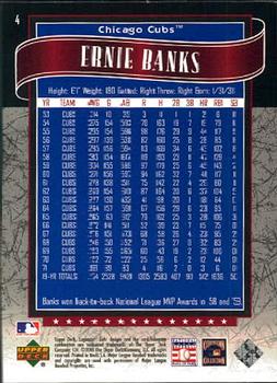 2003 SP Legendary Cuts #4 Ernie Banks Back