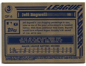 1995 Finest - Bronze #3 Jeff Bagwell Back