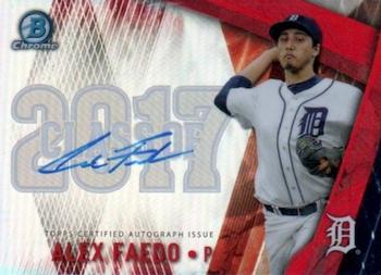 2017 Bowman Draft - Class of 2017 Autographs Red Refractor #C17A-AF Alex Faedo Front