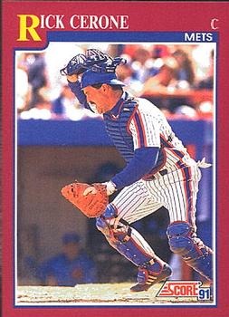 1991 Score Rookie & Traded #41T Rick Cerone Front