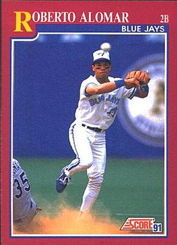 1991 Score Rookie & Traded #44T Roberto Alomar Front
