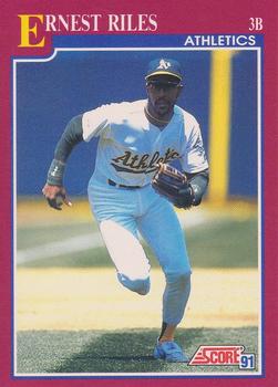 1991 Score Rookie & Traded #55T Ernest Riles Front
