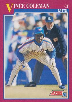 1991 Score Rookie & Traded #57T Vince Coleman Front
