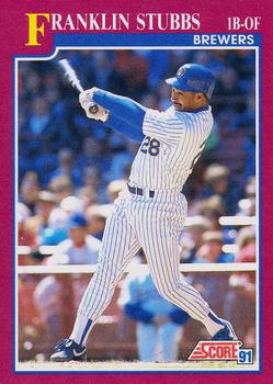 1991 Score Rookie & Traded #59T Franklin Stubbs Front