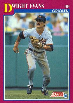 1991 Score Rookie & Traded #62T Dwight Evans Front