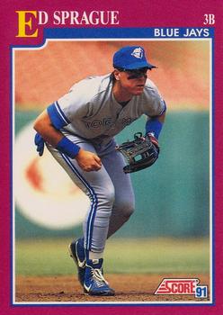 1991 Score Rookie & Traded #101T Ed Sprague Front