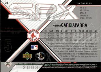 2003 SPx #20 Nomar Garciaparra Back
