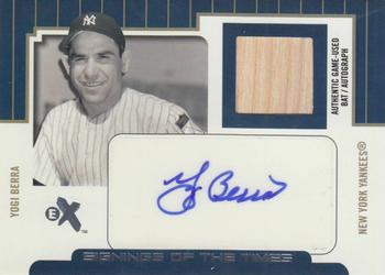 2004 Fleer E-X - Signings of the Times Debut Year #ST/YB Yogi Berra Front
