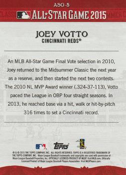 2015 Topps All-Star FanFest #ASG-5 Joey Votto Back