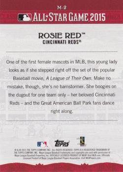 2015 Topps All-Star FanFest - Reds Mascots #M-2 Rosie Red Back
