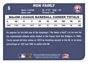2003 Donruss Montreal Expos #6 Ron Fairly Back