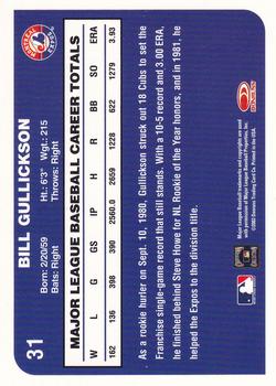 2003 Donruss Montreal Expos #31 Bill Gullickson Back