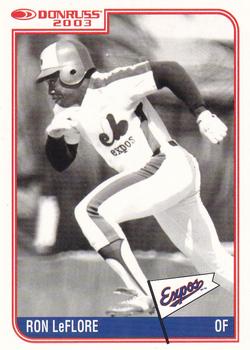 2003 Donruss Montreal Expos #34 Ron LeFlore Front