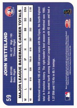 2003 Donruss Montreal Expos #59 John Wetteland Back