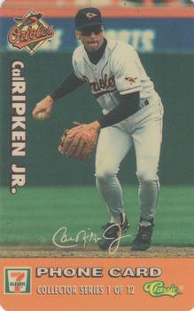 1996 Classic 7-Eleven Phone Cards #1 Cal Ripken Jr. Front