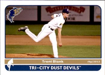 2012 Grandstand Tri-City Dust Devils #NNO Trent Blank Front