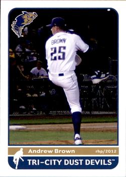 2012 Grandstand Tri-City Dust Devils #NNO Andrew Brown Front