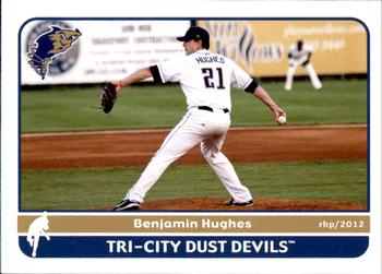 2012 Grandstand Tri-City Dust Devils #NNO Benjamin Hughes Front