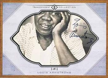 2017 Topps Transcendent Collection - Oversized Cut Signatures #TCS-LA Louis Armstrong Front