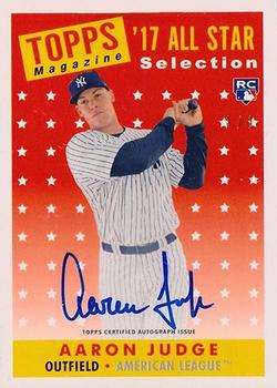 2017 Topps Transcendent Collection - Aaron Judge Topps History Autographs #AJ-58AS Aaron Judge Front